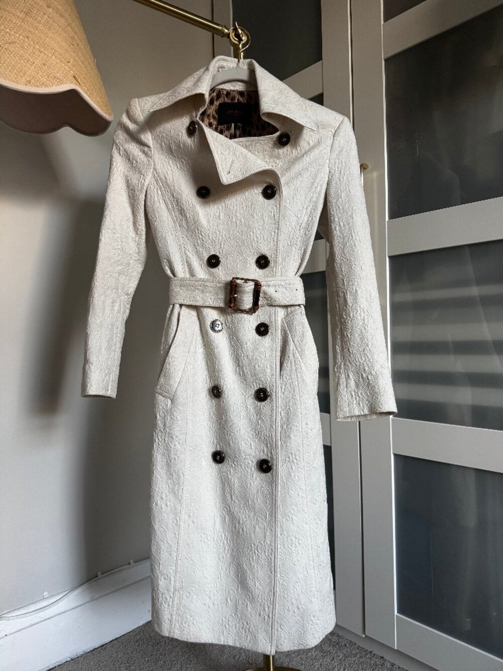 'The Muse' Korea White Trench Coat